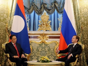 Russie-Laos Signature d une déclaration sur les relations de partenariat stratégique